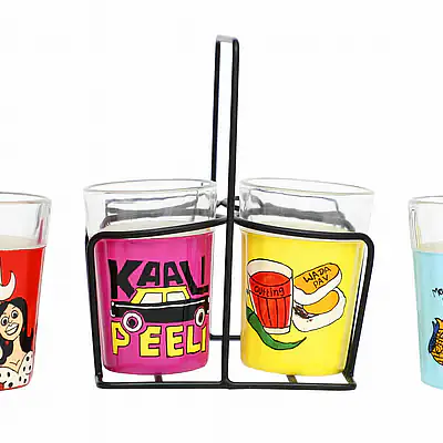 Tapri Glasses - Machi Wali,Leopolo,Kali Peeli,Vada Pav - Master