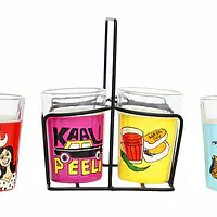 Tapri Glasses - Machi Wali,Leopolo,Kali Peeli,Vada Pav - Master