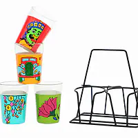 Tapri Glasses - Lotus,Wind Chai,Clasic Car,Ali Baba. - Master