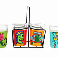 Tapri Glasses - Lotus,Wind Chai,Clasic Car,Ali Baba. - Master