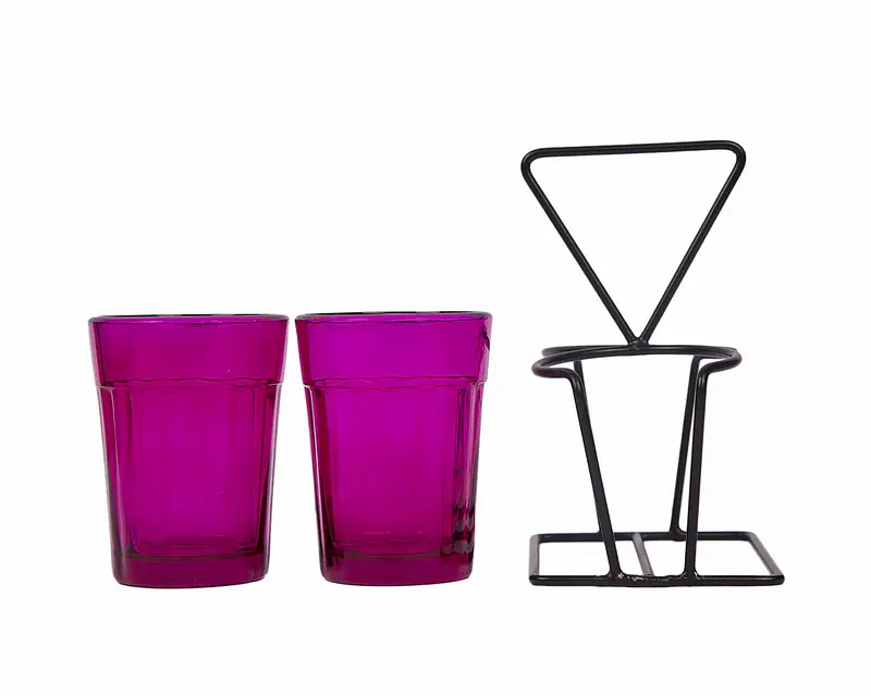 Tapri Glasses - Rang Barse - Set of 2  ( Purple ) - Master