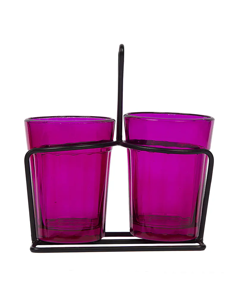 Tapri Glasses - Rang Barse - Set of 2  ( Purple ) - Master