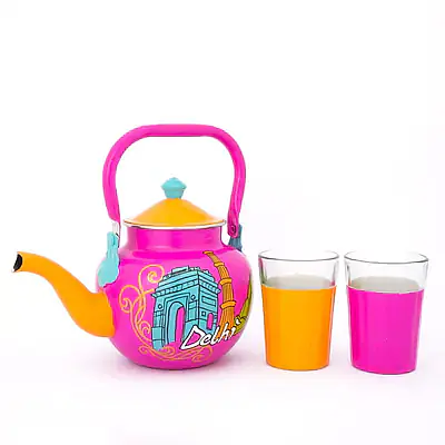 Kettle Set - Delhi Theme Pink - Master