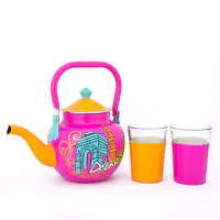 Kettle Set - Delhi Theme Pink - Master
