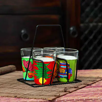 Tapri Glasses - Lotus,Nimbu Mirchi,Truck Theme,Coole - Master