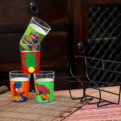 Tapri Glasses - Lotus,Nimbu Mirchi,Truck Theme,Coole - Master