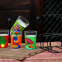 Tapri Glasses - Lotus,Nimbu Mirchi,Truck Theme,Coole - Master