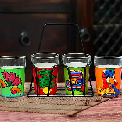 Tapri Glasses - Lotus,Nimbu Mirchi,Truck Theme,Coole - Master