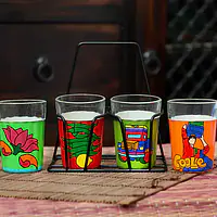 Tapri Glasses - Lotus,Nimbu Mirchi,Truck Theme,Coole - Master