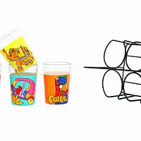 Tapri Glasses - Lotus,Nimbu Mirchi,Truck Theme,Coole - Master