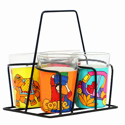 Tapri Glasses - Lotus,Nimbu Mirchi,Truck Theme,Coole - Master