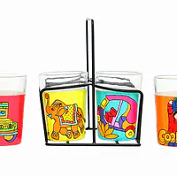 Tapri Glasses - Lotus,Nimbu Mirchi,Truck Theme,Coole - Master