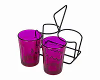 Tapri Glasses - Rang Barse - Set of 2  ( Purple ) - Master