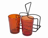Tapri Glasses - Rang Barse - Set of 2 ( Orange ) - Master