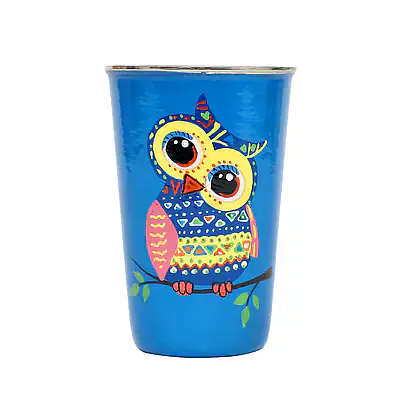 Stainless Steel Tumbler - Owl Cute Blue - Master