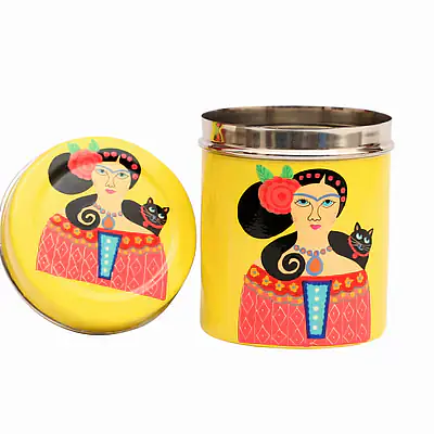 Steel Canister-Lady Set Yellow - Master