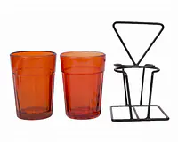 Tapri Glasses - Rang Barse - Set of 2 ( Orange ) - Master