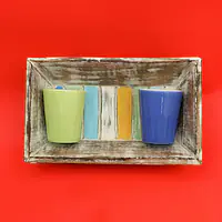 Wooden Tray with 2 ceramic glasses - Master