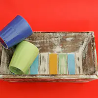 Wooden Tray with 2 ceramic glasses - Master