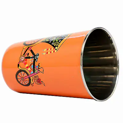 Stainless Steel Tumbler Big - Cycle Rickshaw Orange - Master