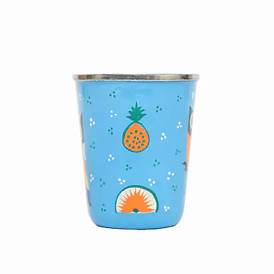 Stainless Steel Tumbler Small - Owl Feather Blue - Master