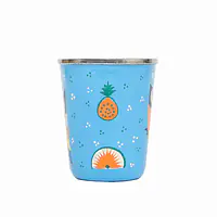Stainless Steel Tumbler Small - Owl Feather Blue - Master