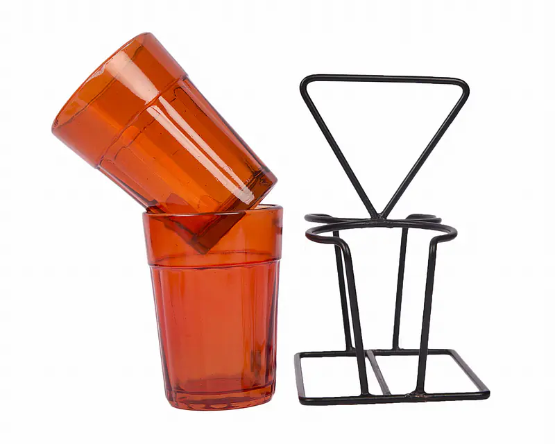 Tapri Glasses - Rang Barse - Set of 2 ( Orange ) - Master