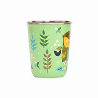 Steel Tumbler Small-Owl Tie Green - Master