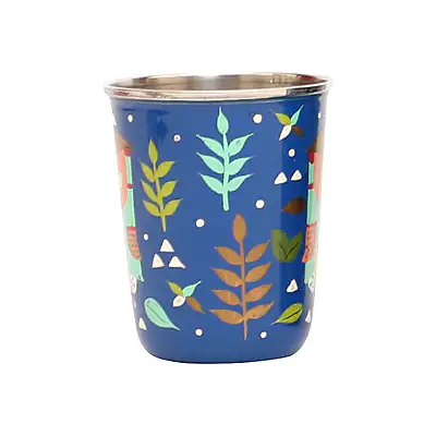 Steel Tumbler Small-Owl Tie Blue - Master