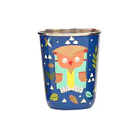 Steel Tumbler Small-Owl Tie Blue - Master