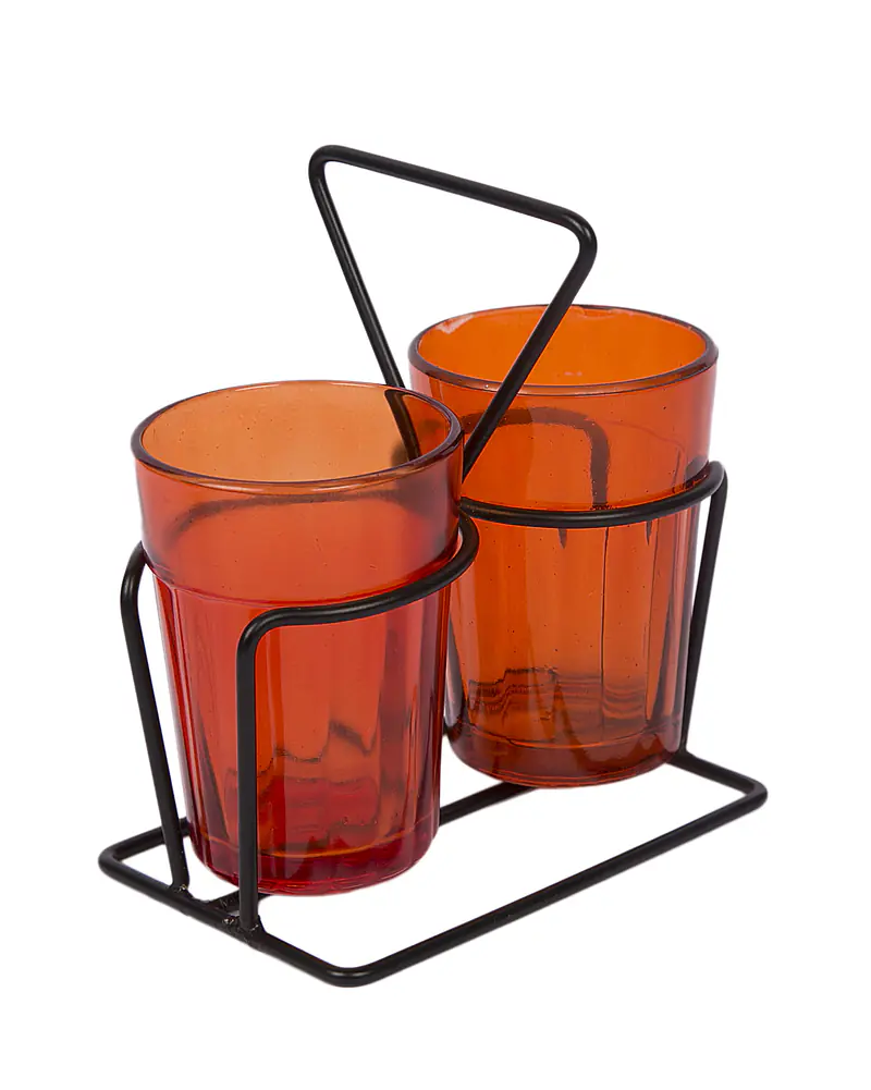 Tapri Glasses - Rang Barse - Set of 2 ( Orange ) - Master