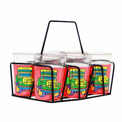 Tapri Glasses - Truck Theme Green - Master