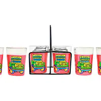 Tapri Glasses - Truck Theme Green - Master