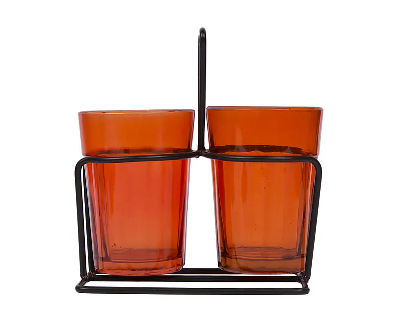 Tapri Glasses - Rang Barse - Set of 2 ( Orange ) - Master