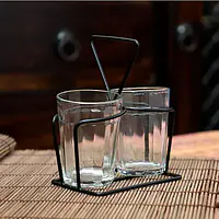 Cutting Chai Glass Stand / Tea Glass Holder  - For Set of 2 Tea Glasses - Master