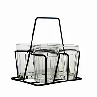 Cutting Chai Glass Stand / Tea Glass Holder  - For Set of 4 Tea Glasses - Master