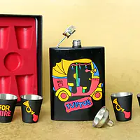 Hip Flask with Shot Glasses - Tuk Tuk - Master