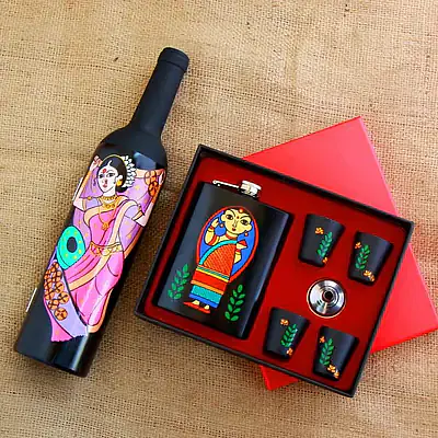 Bar Tools & Hip Flask with Shot Glasses - Lavani & Babushka - Master