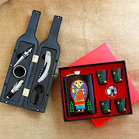 Bar Tools & Hip Flask with Shot Glasses - Lavani & Babushka - Master