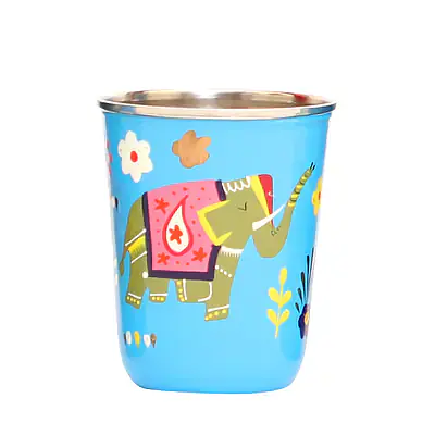 Steel Tumbler Small-ELEPHANT STAR-Blue - Master