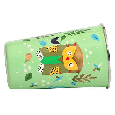 Steel Tumbler Big-Owl Tie Green - Master