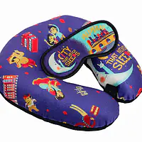 Neck Pillow & Eye Mask Combo - Mumbai Meri Jaan - Master