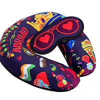 Neck Pillow & Eye Mask Combo - India To Abroad - Master