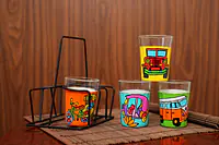 Tapri Glasses - Chalti Ka Naam Gaadi ( Set of 4 ) - Master