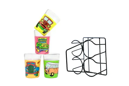 Tapri Glasses - Chalti Ka Naam Gaadi ( Set of 4 ) - Master