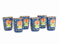 Steel Tumbler Small-Owl Tie Blue ( set of 6 ) - Master