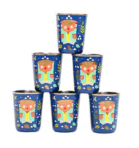Steel Tumbler Small-Owl Tie Blue ( set of 6 ) - Master