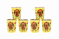 Steel Tumbler Small-Owl Eye Yellow ( set of 6 ) - Master