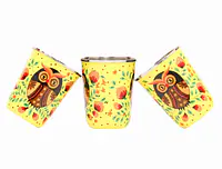 Steel Tumbler Small-Owl Eye Yellow  ( set of 3 ) - Master