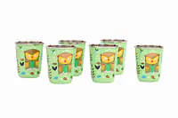 Steel Tumbler Small-Owl Tie Green ( set of 6 ) - Master